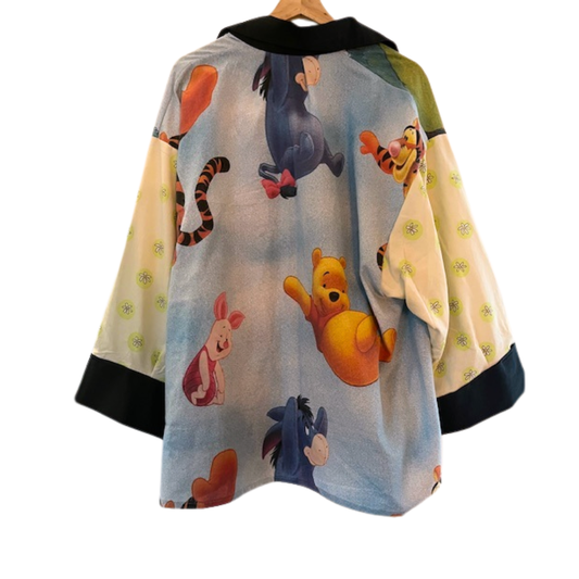 Upcycled skjorte #6 Brede ærmer med fold